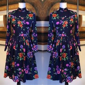 🌸Vintage 70s Floral Dress Sz 4🌸